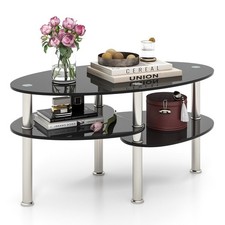 3-Tier Modern Oval Tea Table