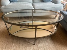 Double Tier Oval Coffee Table