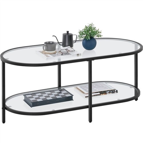 Tempered glass oval coffee - tempered,