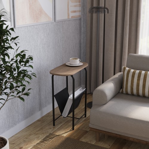 Slim oval side - oval, table