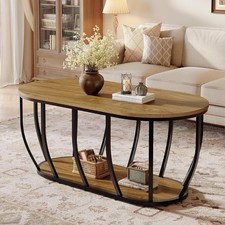 2-Tier Oval Coffee Table