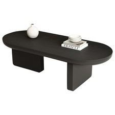 Modern Oval Coffee Table, End
