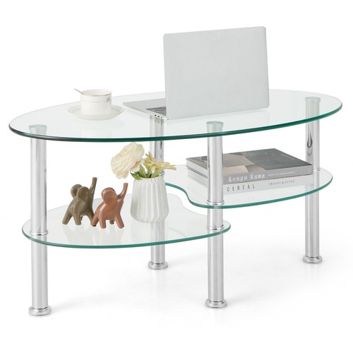 Tier oval tempered - oval, glass