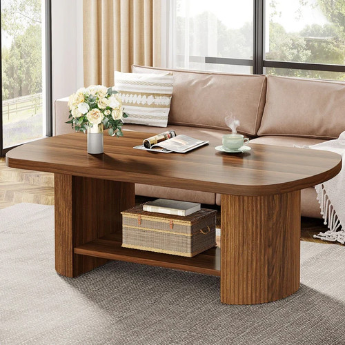 Coffee table modern oval - table,